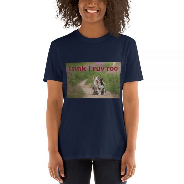 Short-Sleeve Unisex T-Shirt I rink I ruv roo - Image 3