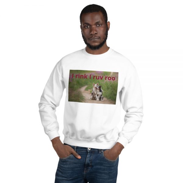 Unisex Sweatshirt I rink I ruv roo - Image 2