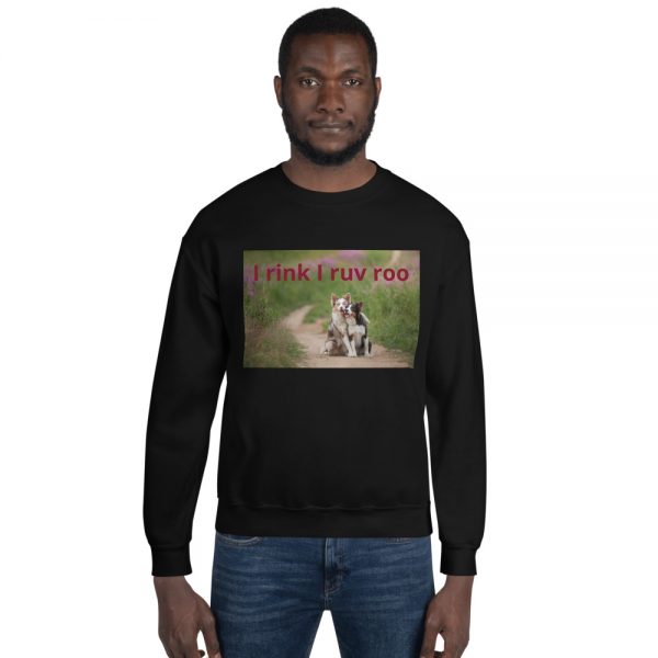 Unisex Sweatshirt I rink I ruv roo - Image 4