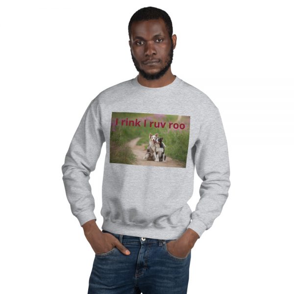 Unisex Sweatshirt I rink I ruv roo - Image 5