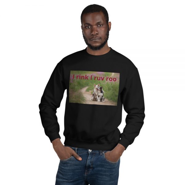 Unisex Sweatshirt I rink I ruv roo