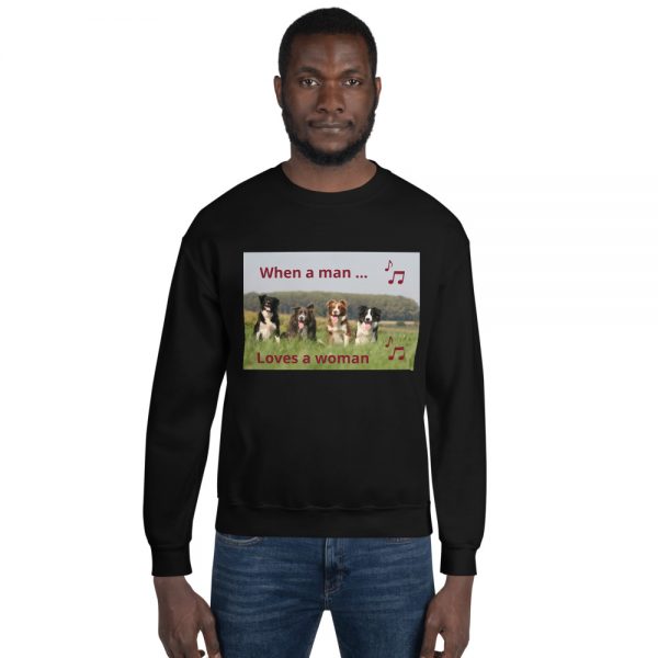 Unisex Sweatshirt Man Loves woman - Image 4