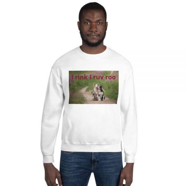 Unisex Sweatshirt I rink I ruv roo - Image 3