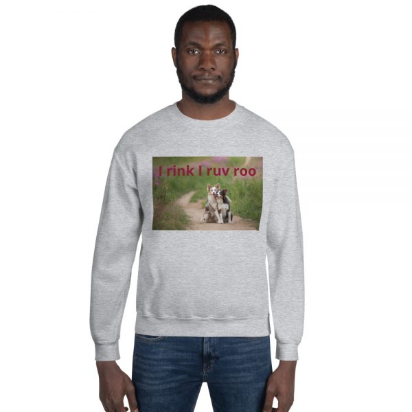 Unisex Sweatshirt I rink I ruv roo - Image 6